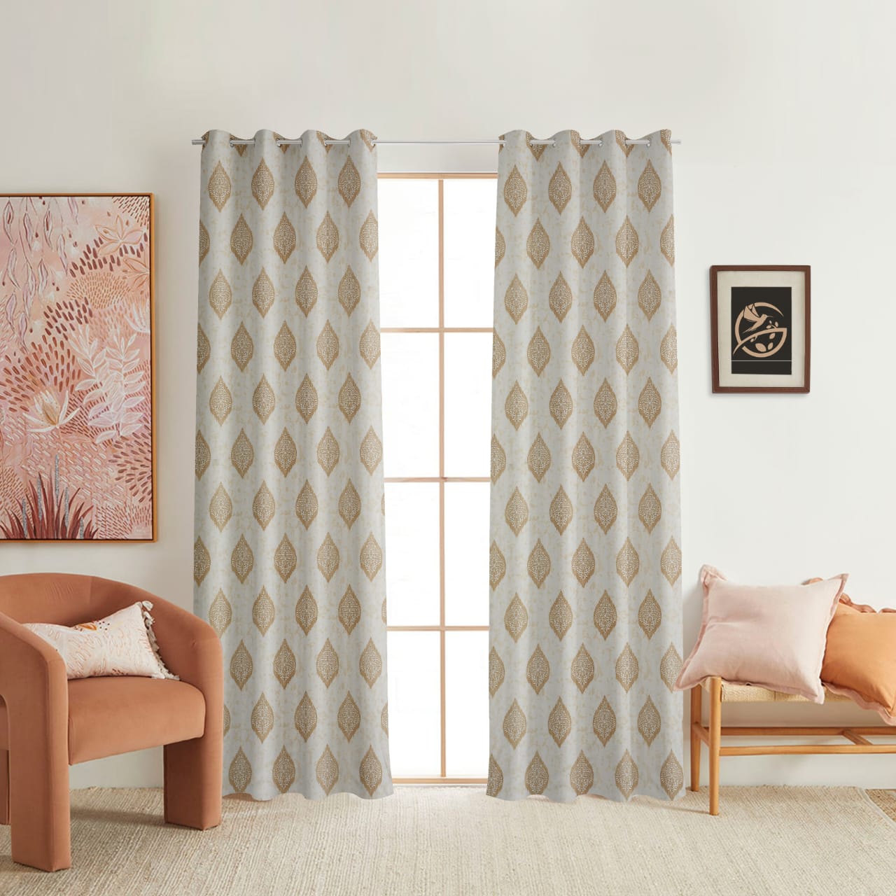 Baroque Whisper curtain golden