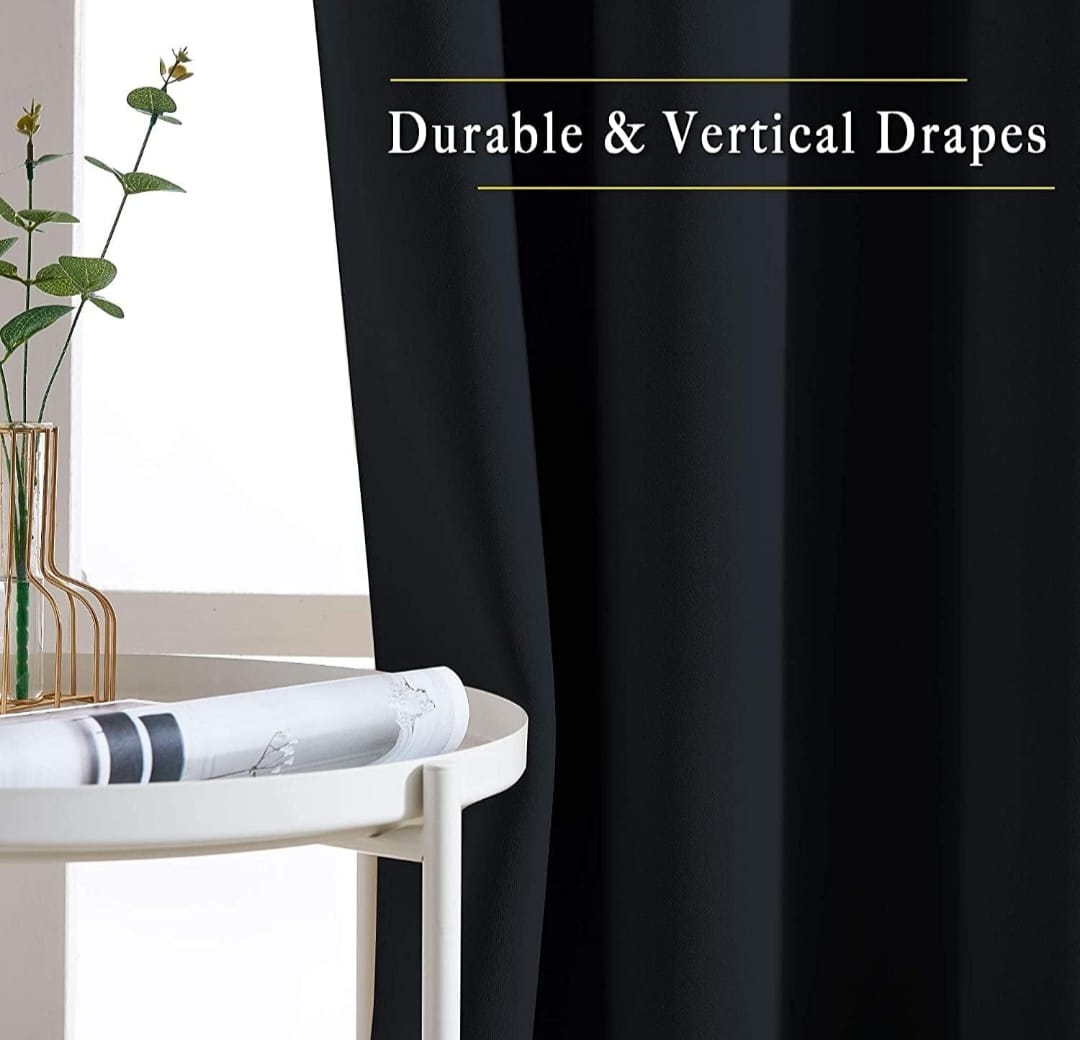 Blackout Curtain Black color