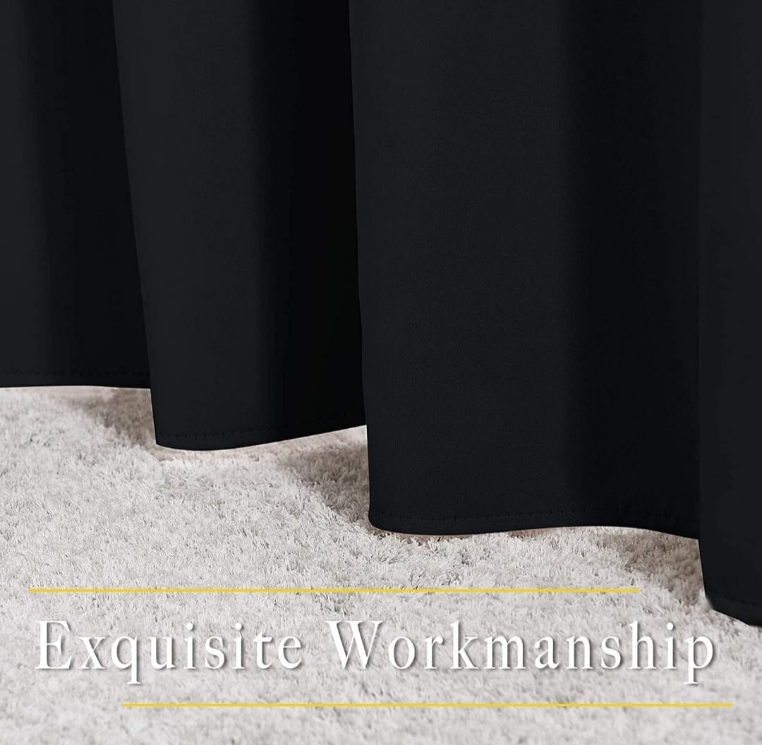 Blackout Curtain Black color