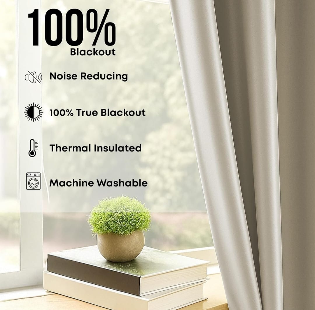 Blackout Curtain Taupe colour