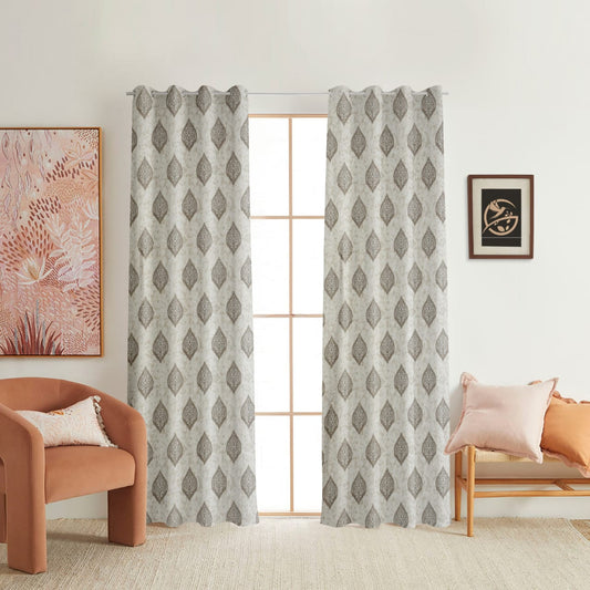 Baroque Whisper curtain brown