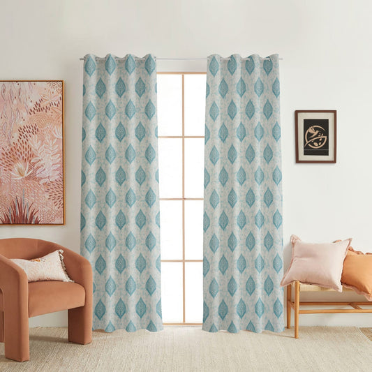Baroque Whisper curtain torqoise