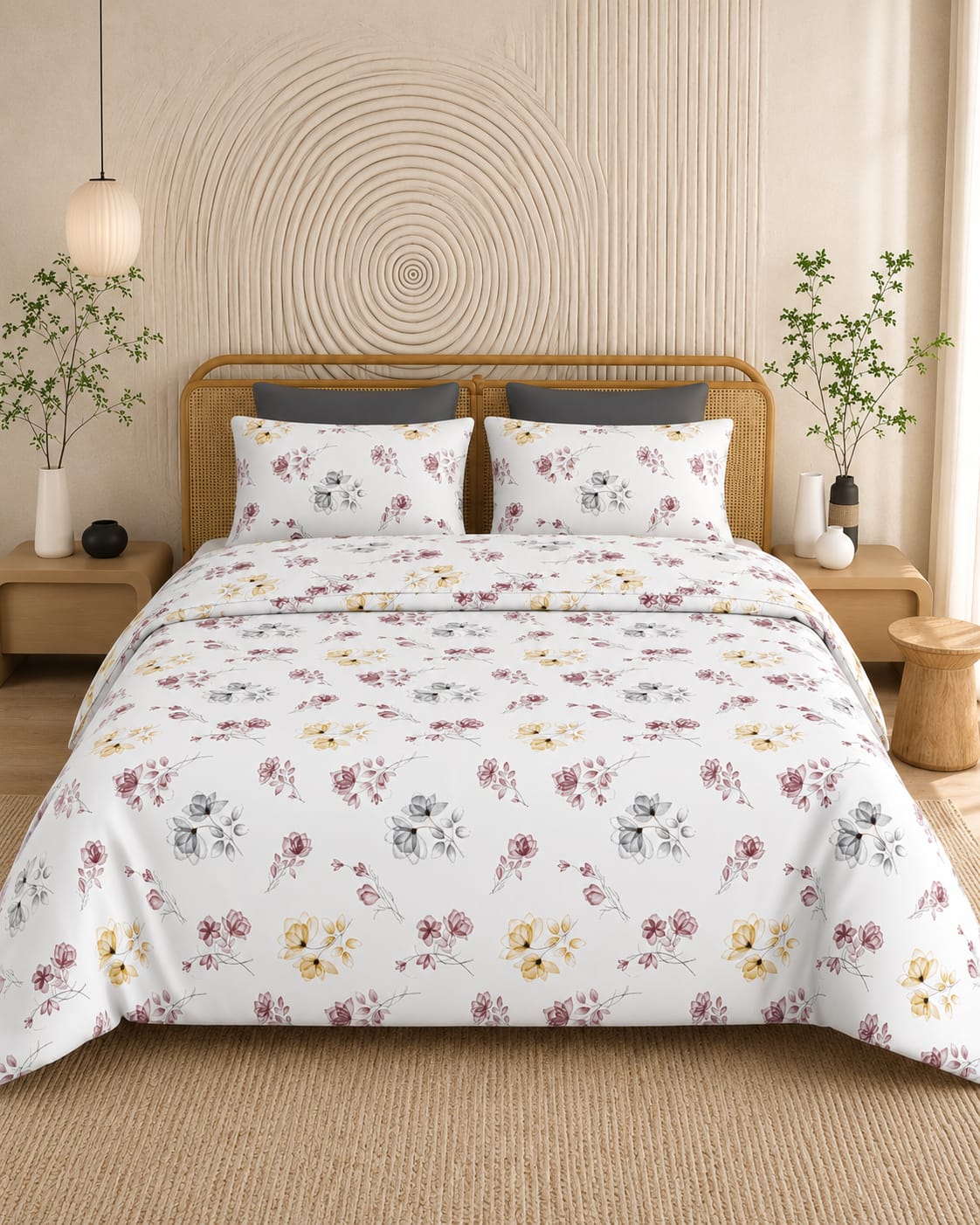 Botanical Whisper - Yellow-Brown