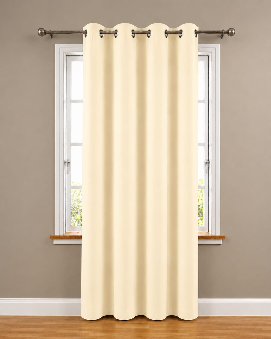 100% Blackout Curtain-One Peice-Cream