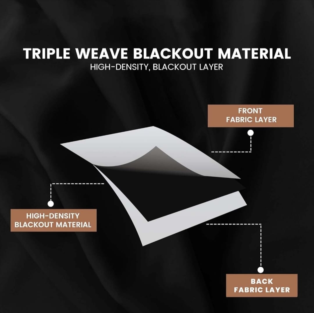 Blackout Curtain dark brown (coffee) color