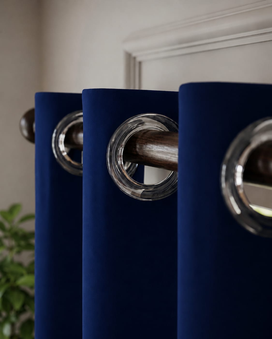 100% Blackout Curtain-One Peice-Blue