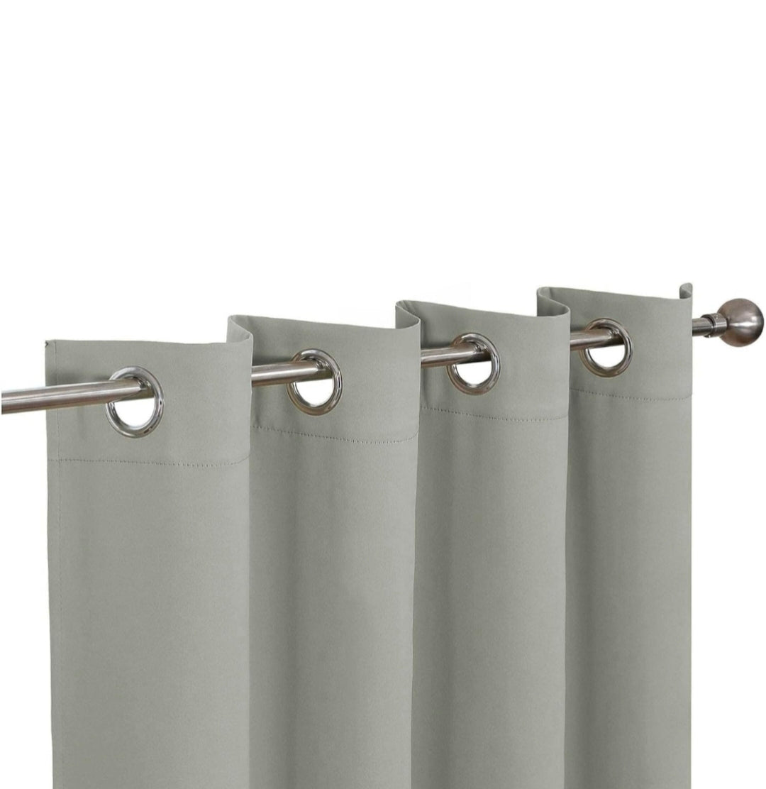 Blackout curtain grey color