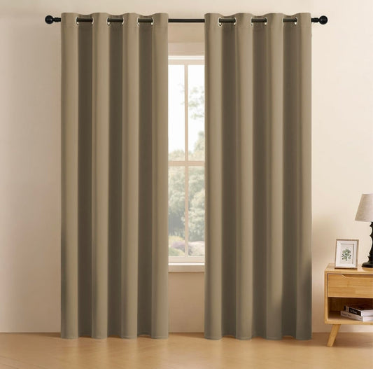 Blackout Curtain Khaki colour