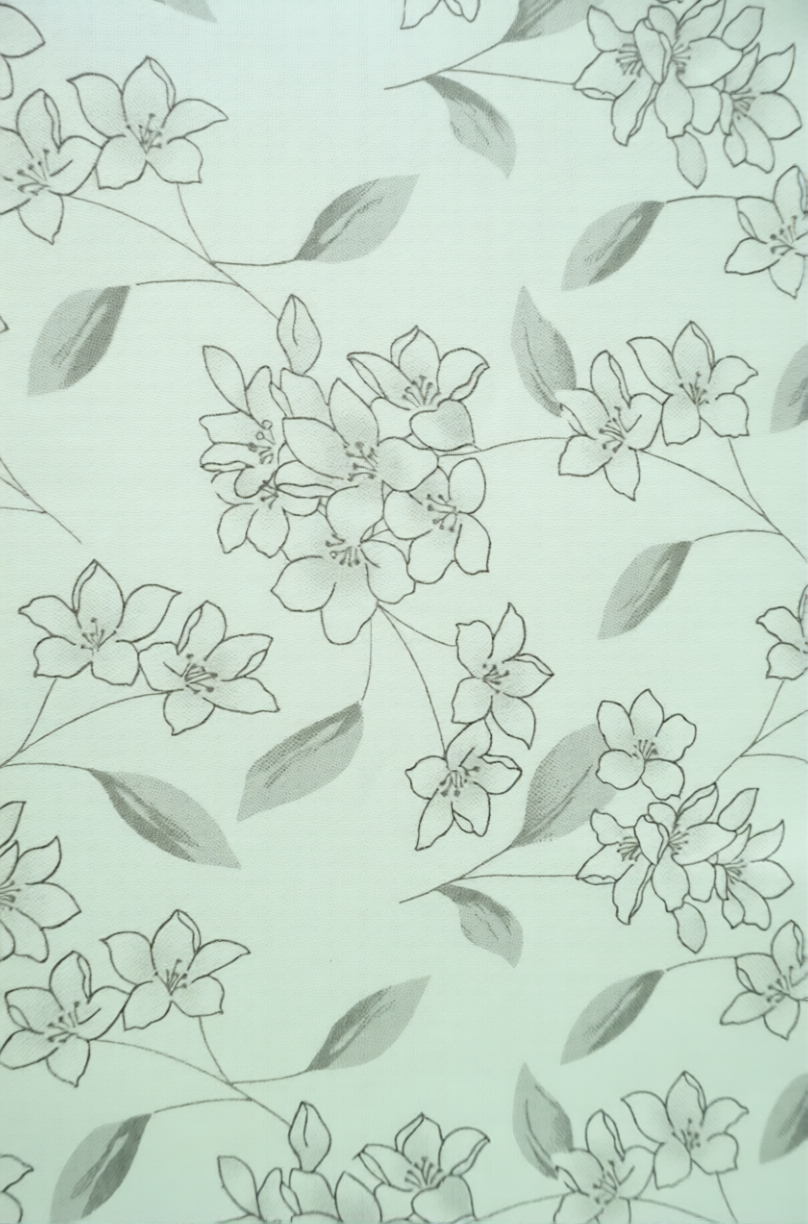 100% Cotton Floral Dreamscape flat bedsheet - grey